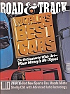 Road & Track Magazine’s cover with the “World’s Best Cars” hand-fabricated brass plaque by Dwight H. Bennett.